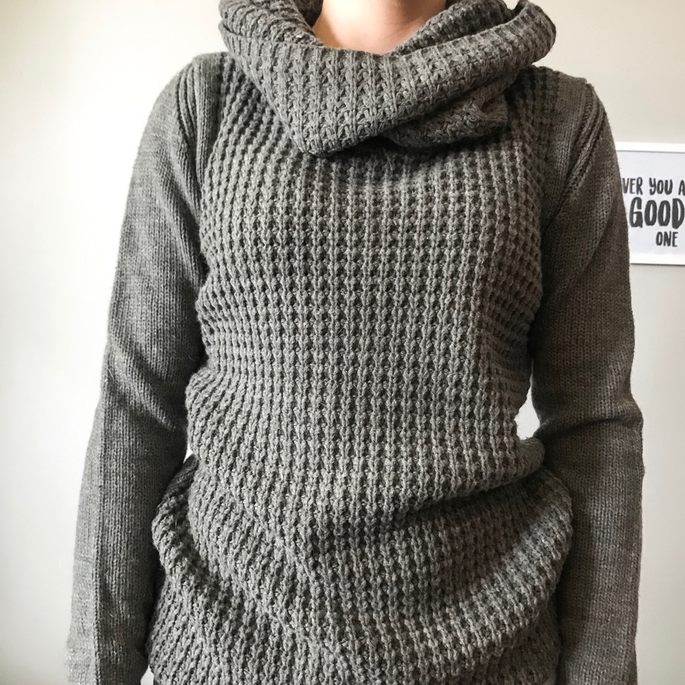 grey sweater dress